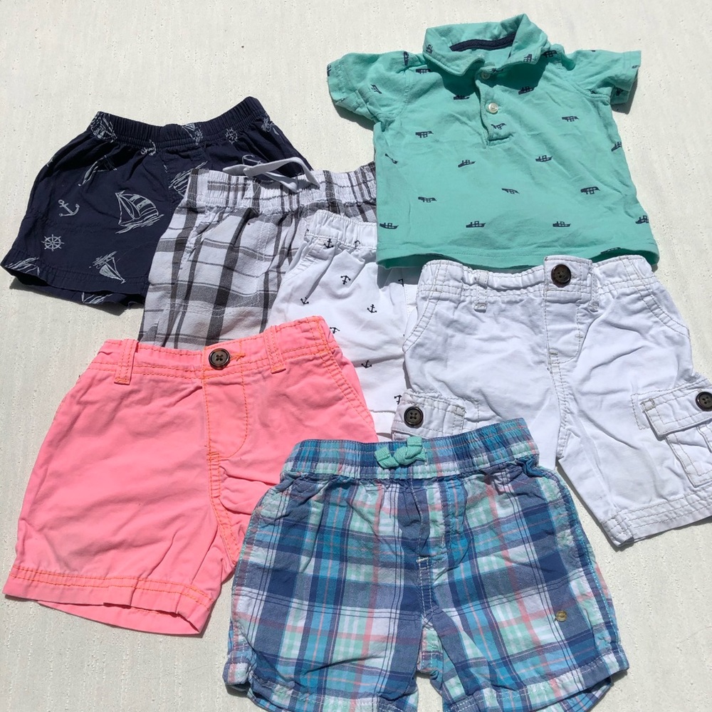 Carters Summer Time Shorts Bundle Size 9 Month